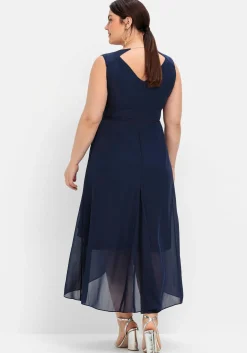 Chiffonkleid in Wickeloptik