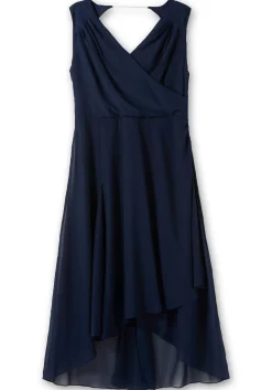 Chiffonkleid in Wickeloptik