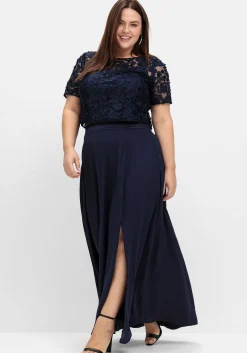 Chiffonrock mit raffiniertem Seitenschlitz