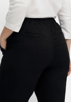 Chinohose mit Schlupfbund, aus weichem Twill