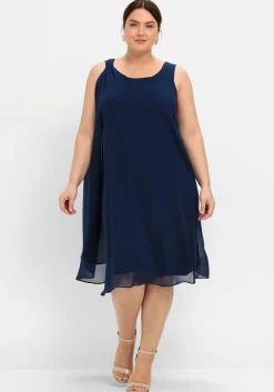 Cocktailkleid aus Chiffon, in A-Linie