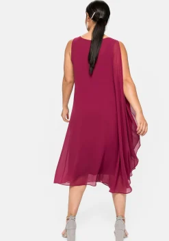 Cocktailkleid aus Chiffon, in A-Linie
