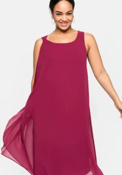Cocktailkleid aus Chiffon, in A-Linie