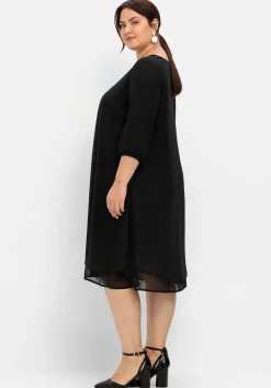 Cocktailkleid aus Chiffon, im Lagenlook