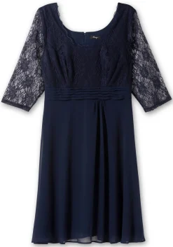 Cocktailkleid mit floraler Spitze