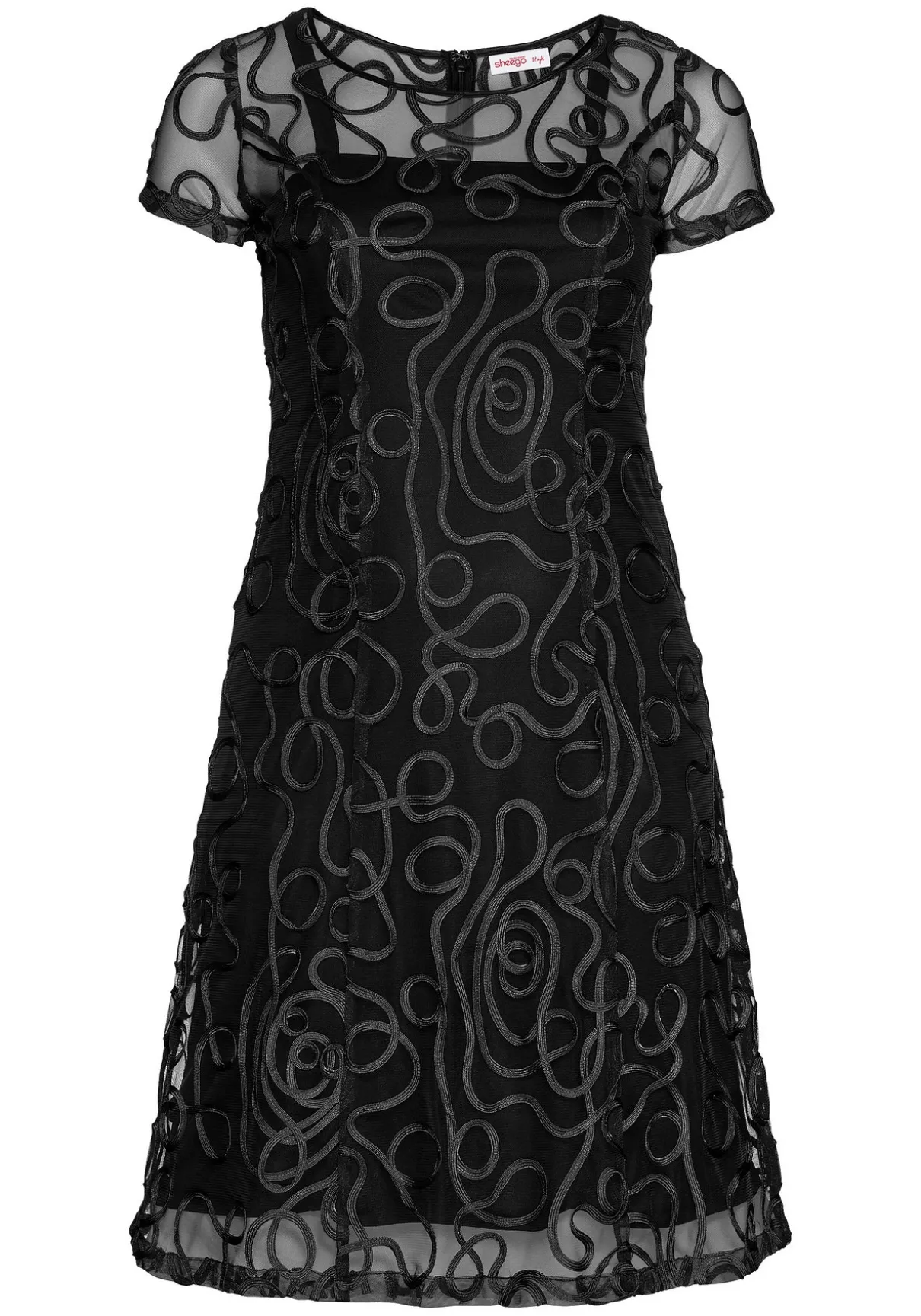 Cocktailkleid mit Zierborten