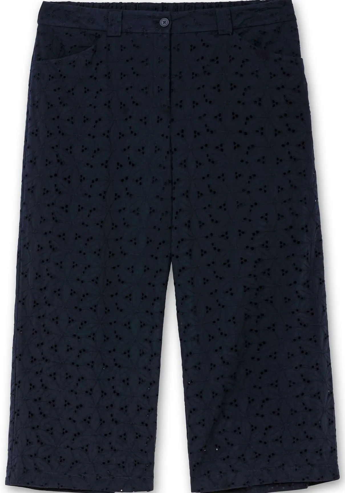 Culotte aus Lochspitze, mit Teilgummibund