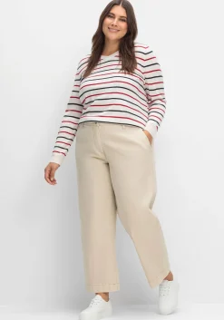 Culotte aus weichem Twill, in gewaschener Optik