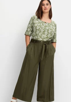Culotte in Curvy-Schnitt ELLA mit Stoffgürtel