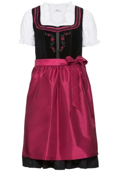 Dirndl mit Schürze und Bluse 3tlg.