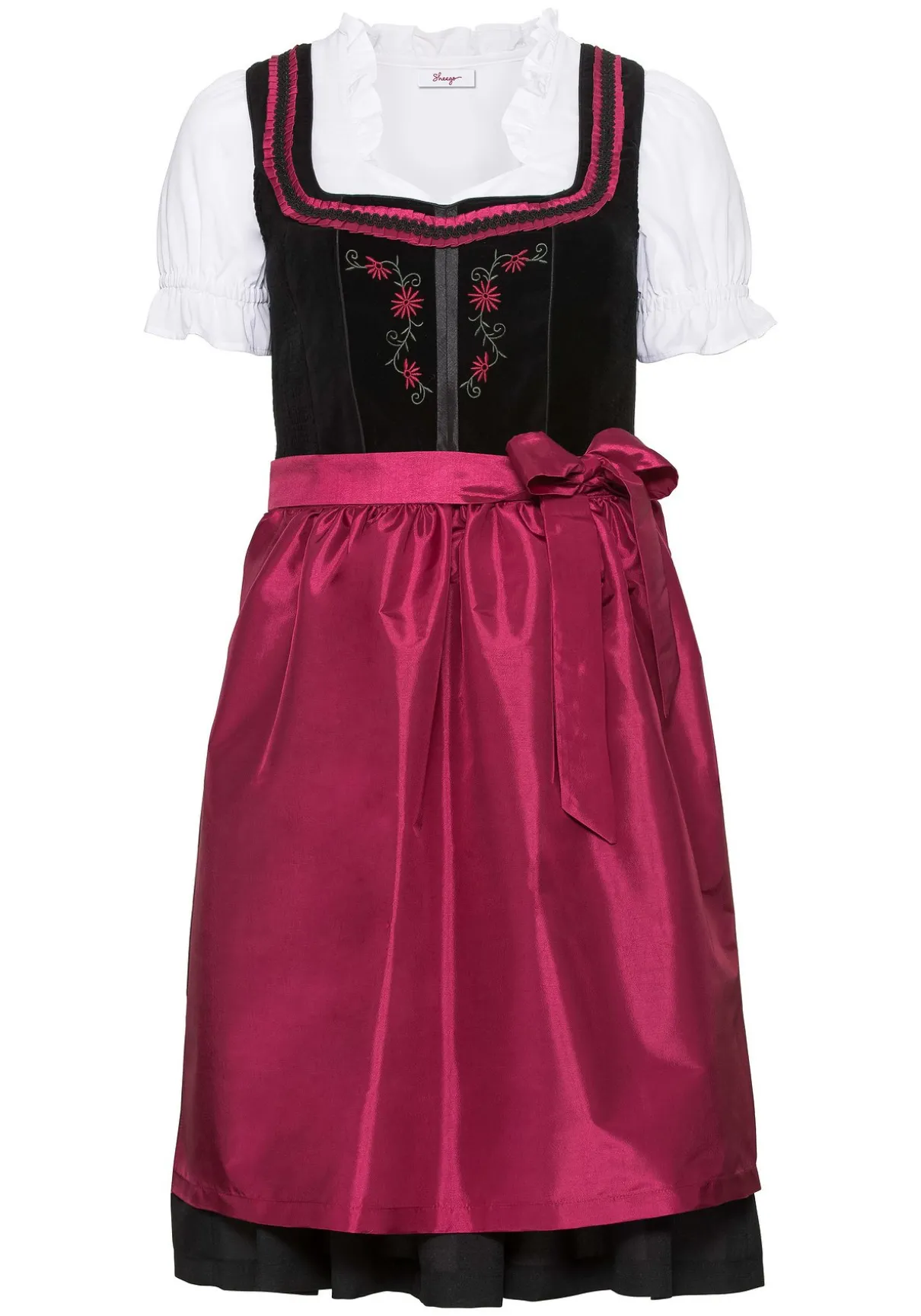 Dirndl mit Schürze und Bluse 3tlg.