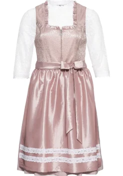 Dirndl 3-teilig mit Schürze und Spitzenbluse