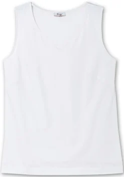 Doppellagiges Top mit Herzausschnitt