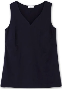 Doppellagiges Top mit Herzausschnitt