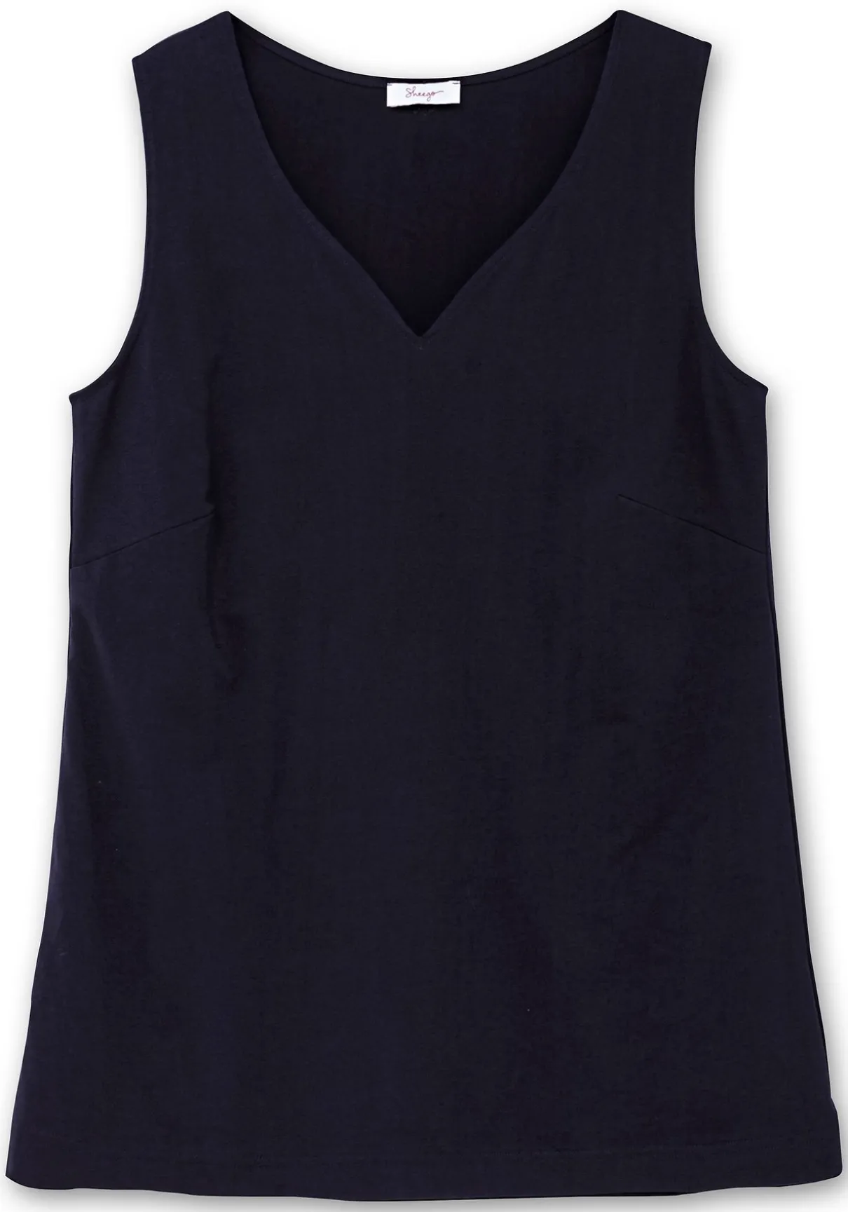 Doppellagiges Top mit Herzausschnitt