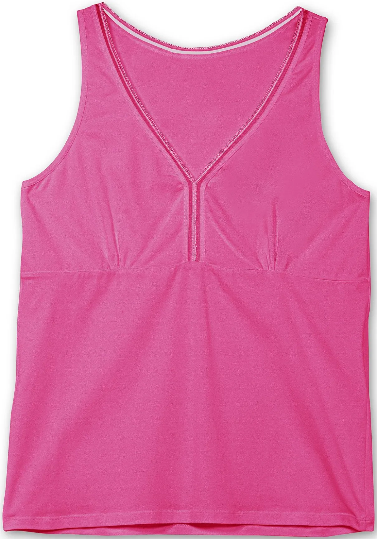 Doppelpack BH-Hemd mit Zierband am Ausschnitt