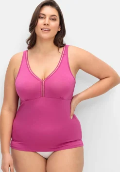 Doppelpack BH-Hemd mit Zierband am Ausschnitt