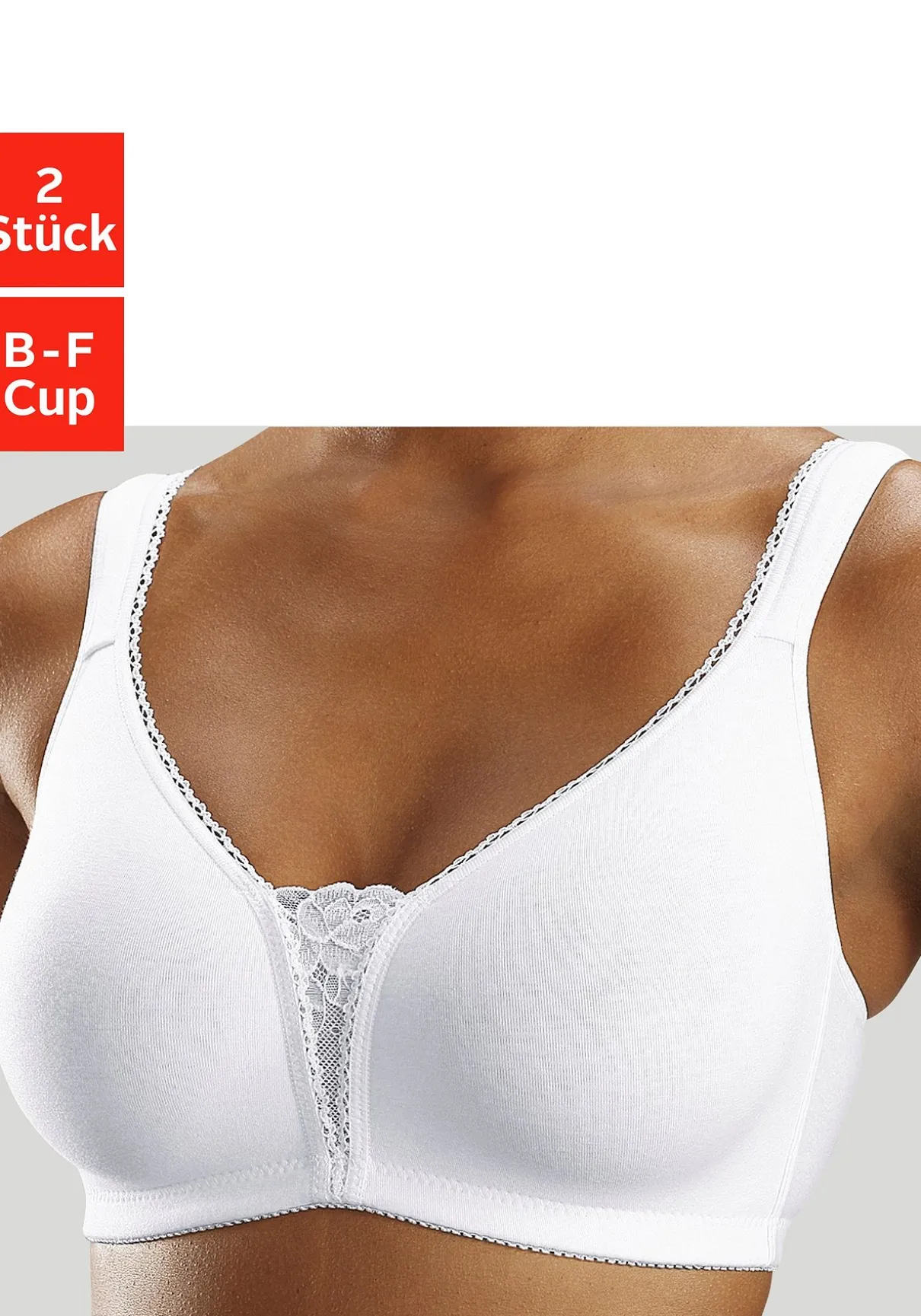 Doppelpack BHs ohne Bügel