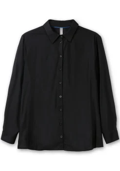 Doppelpack Blusen, uni und gemustert, aus Viskose