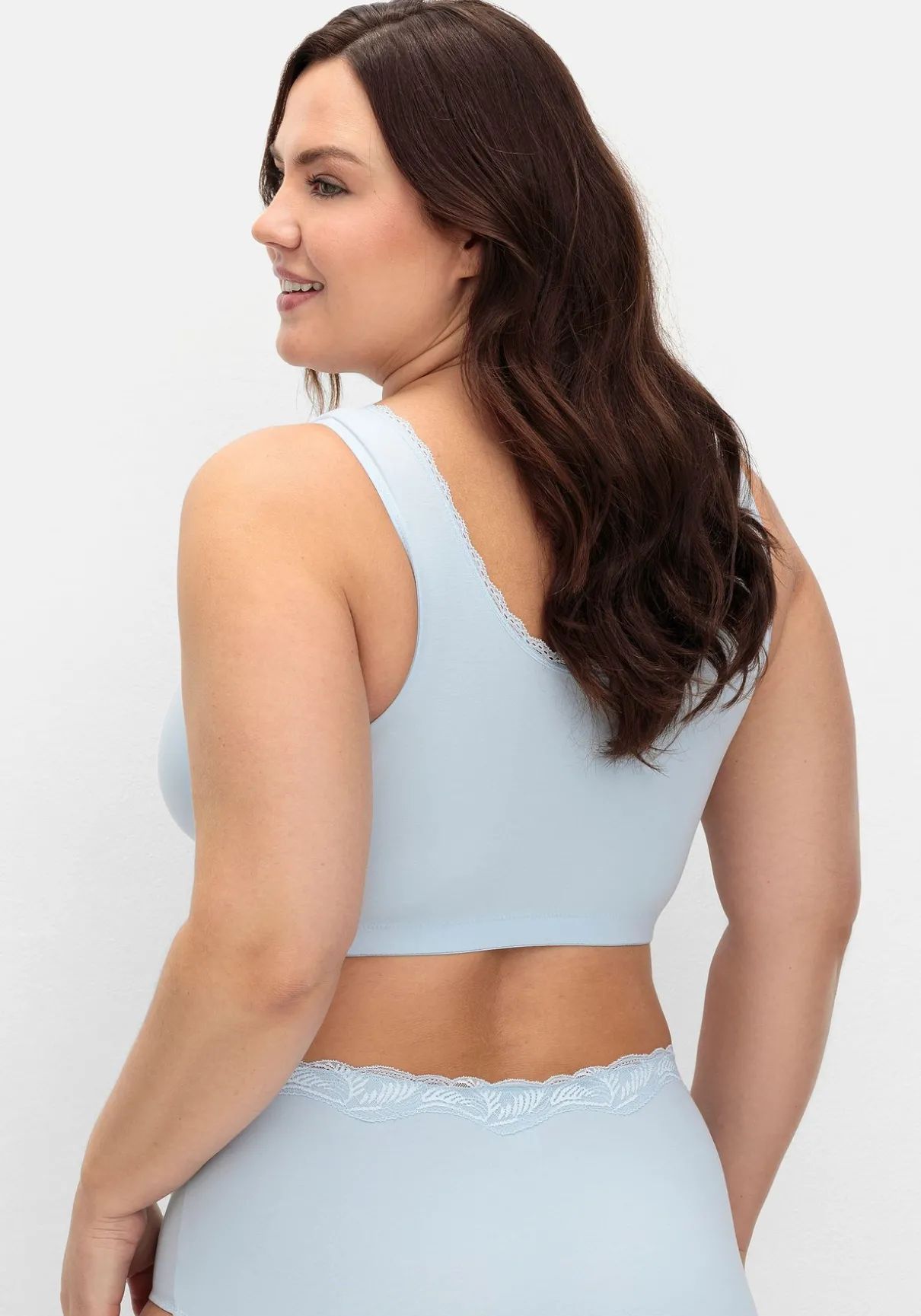 Doppelpack Bustiers mit Spitzenbesatz