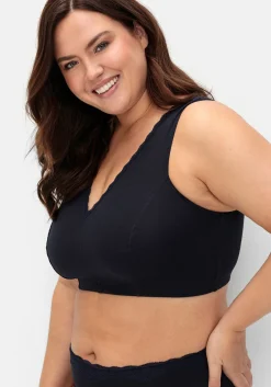 Doppelpack Bustiers mit Spitzenbesatz