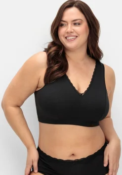 Doppelpack Bustiers mit Spitzenbesatz