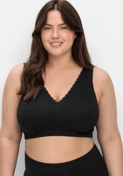 Doppelpack Bustiers mit Spitzenbesatz