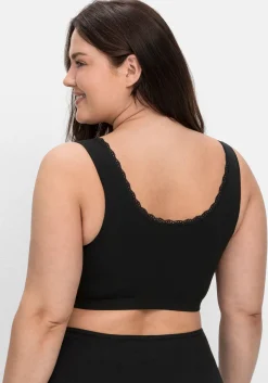 Doppelpack Bustiers mit Spitzenbesatz