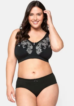 Doppelpack Entlastungs-BHs, mit Stickerei-Spitze