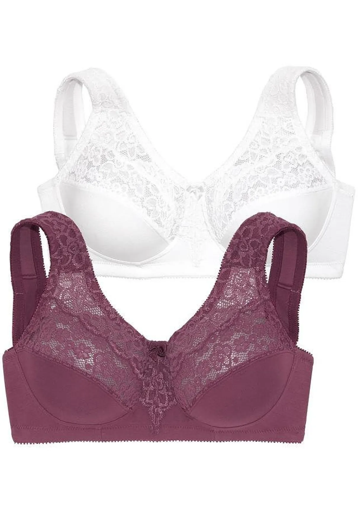 Doppelpack Entlastungs-BHs mit Spitze