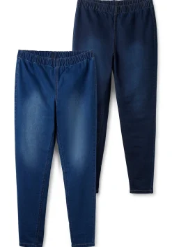 Doppelpack Jeggings mit Kontrastnähten