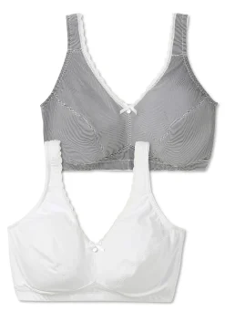 Doppelpack Komfort-BHs ohne Bügel