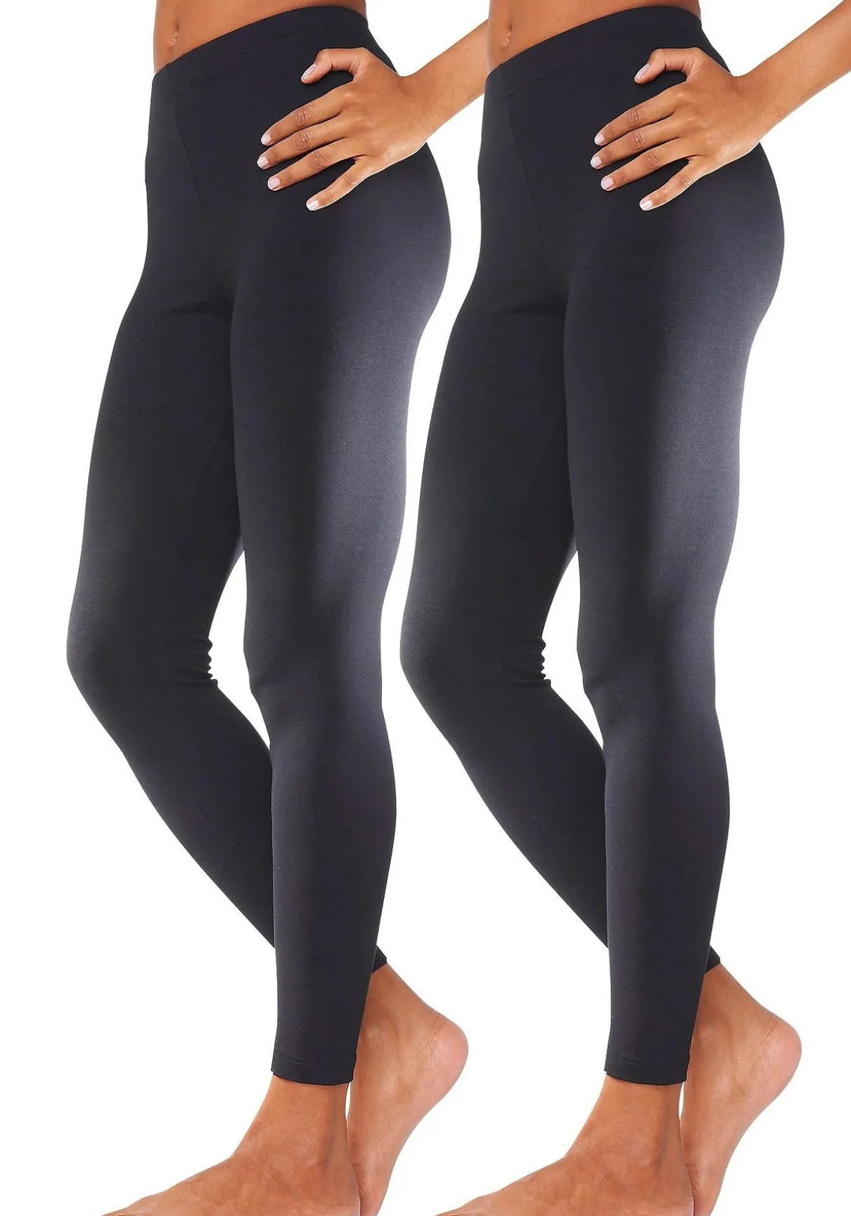 Doppelpack Leggings mit Gummibund