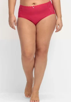 Doppelpack Pantys mit hoher Taille und Spitzendetails