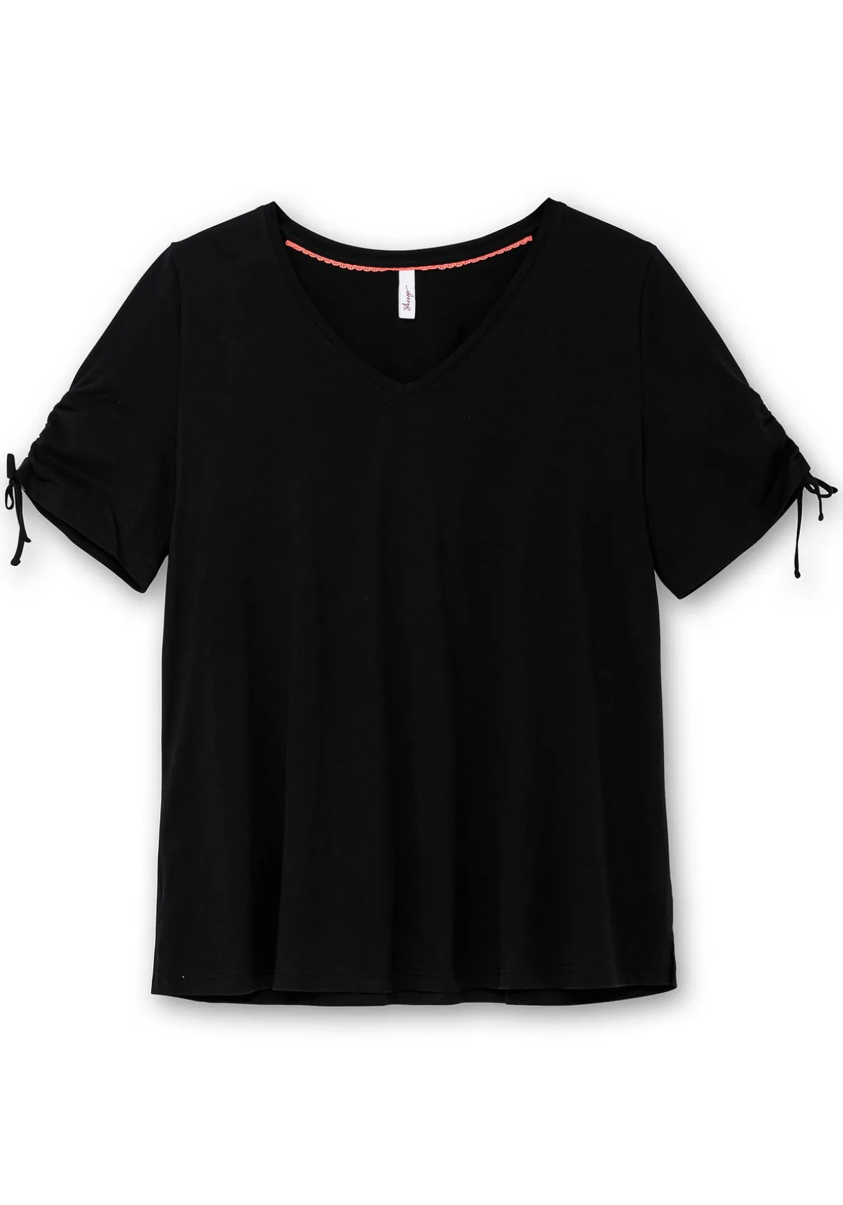 Doppelpack Shirts mit Tunnelzug am Ärmel