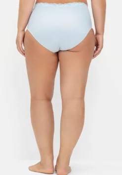 Doppelpack Slips mit elastischer Spitzenkante