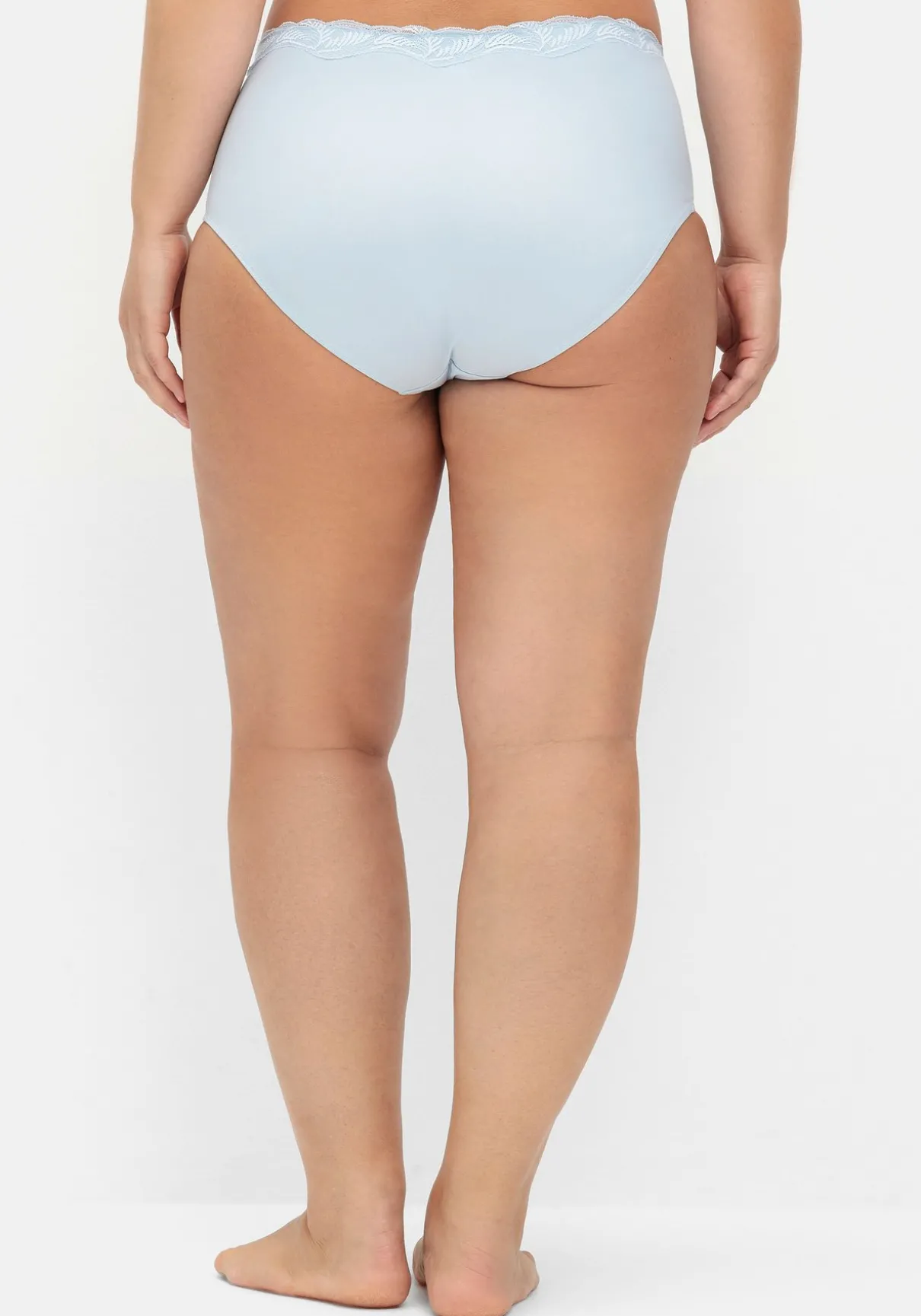 Doppelpack Slips mit elastischer Spitzenkante