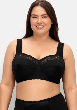 Entlastungs-BH mit transparenter Spitze, ohne Bügel