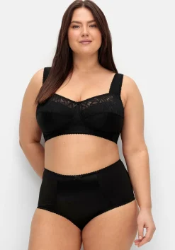 Entlastungs-BH mit transparenter Spitze, ohne Bügel