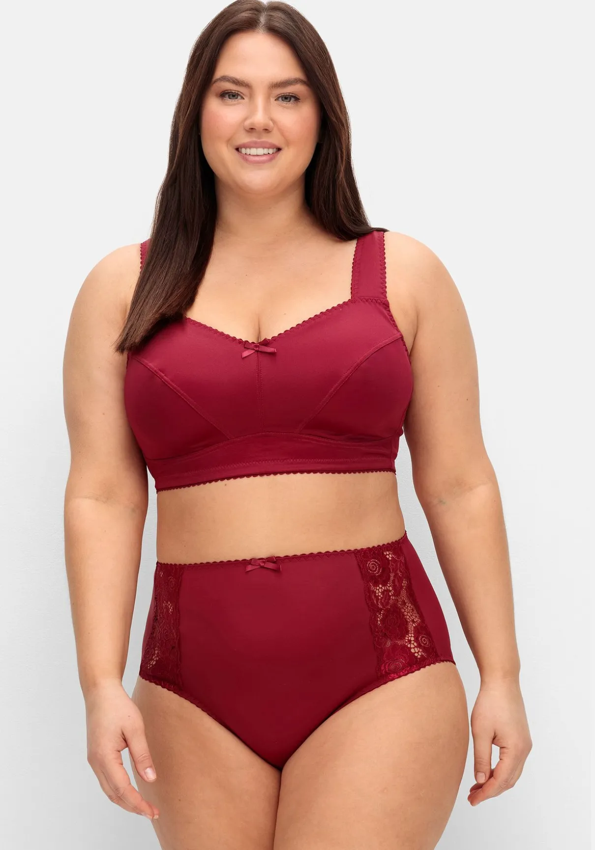 Entlastungs-BH ohne Bügel, in Satinoptik