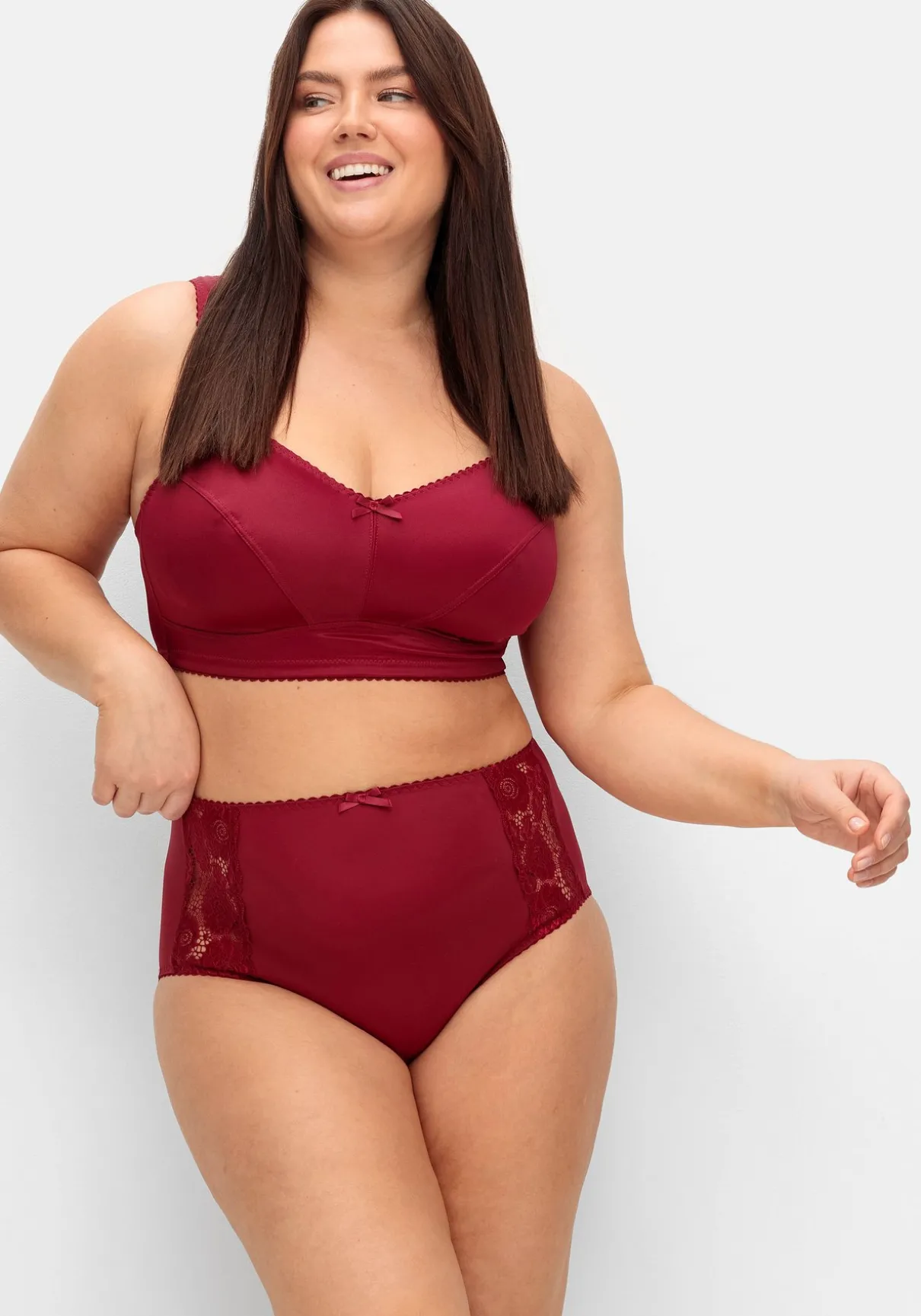 Entlastungs-BH ohne Bügel, in Satinoptik