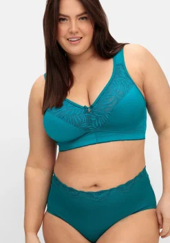 Entlastungs-BH ohne Bügel, mit Spitze