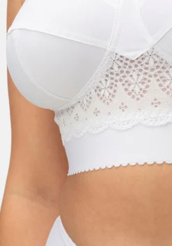Entlastungs-BH ohne Bügel, mit Spitzenbesatz