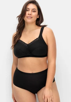 Entlastungs-BH ohne Bügel, mit Spitze