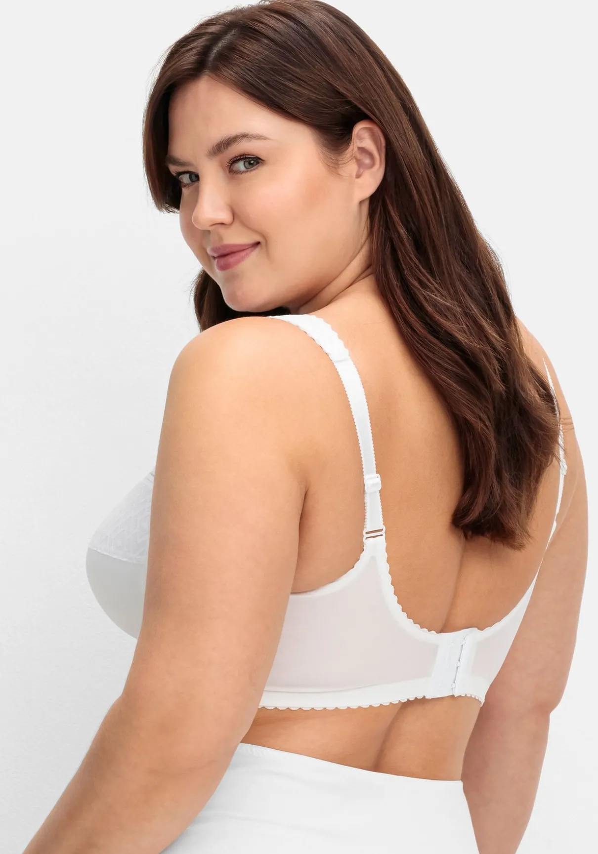 Entlastungs-BH ohne Bügel, mit Spitzen-Details