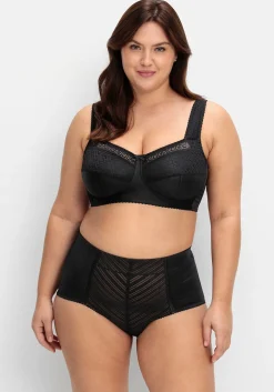 Entlastungs-BH ohne Bügel, mit Spitzen-Details