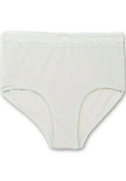 4er-Pack Taillenslips, mit Spitzenbund