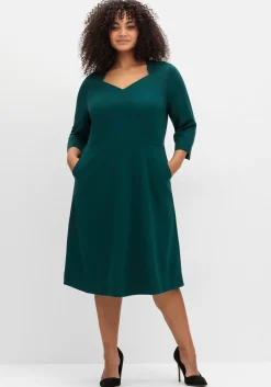 Etuikleid mit 3/4-Ärmeln, in Punto di Roma-Qualität