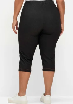 Extraschmale Caprihose in Denim-Optik
