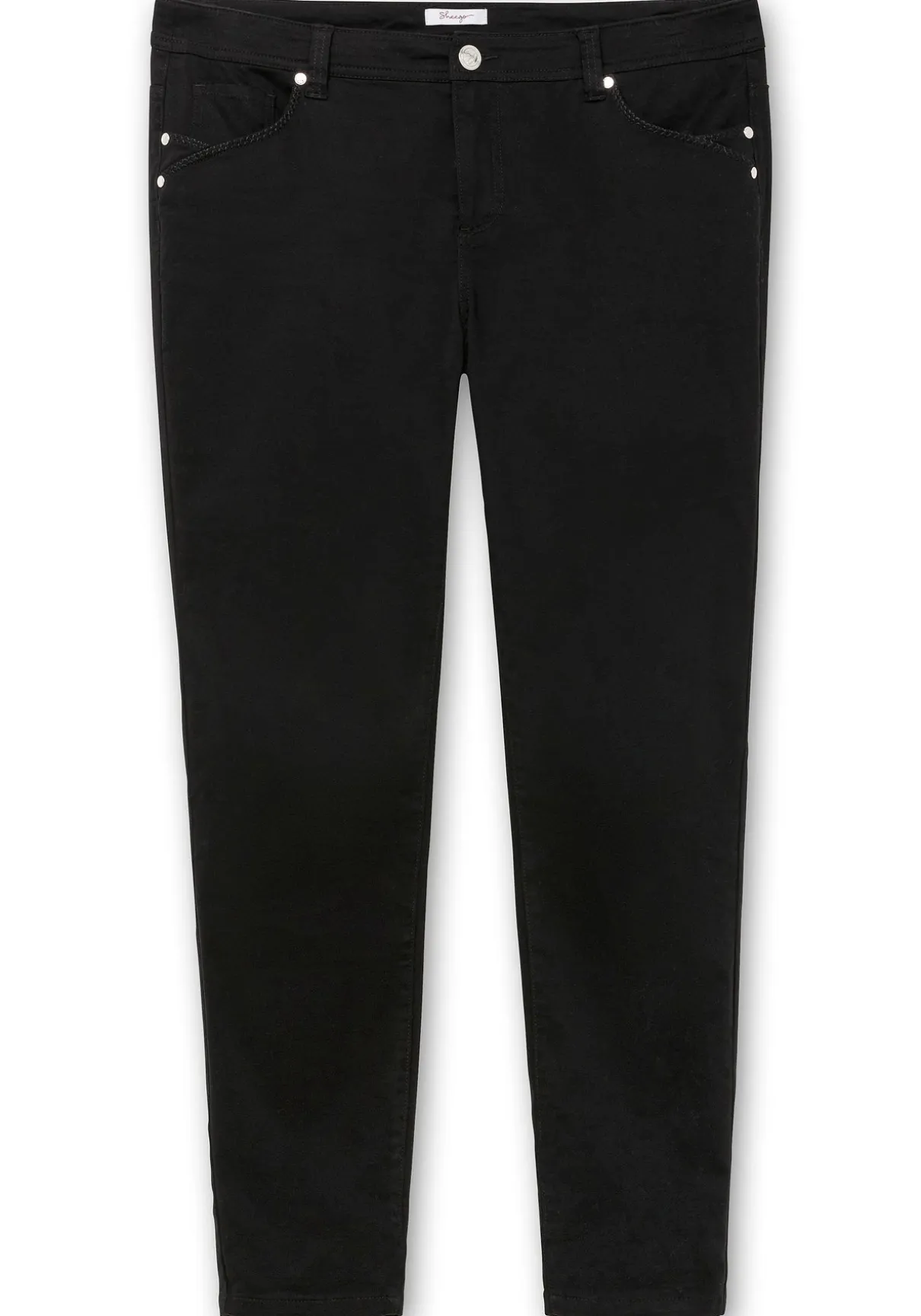 Extraschmale Twillhose in Curvy-Schnitt SUSANNE